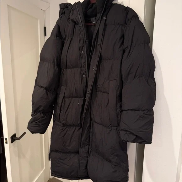 Men’s Mango Black Puffer Coat - Picture 3 of 7